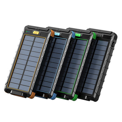 携帯電話 デバイス 10000mAh 太陽電池 コンパスと2.1A出力