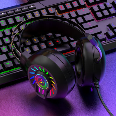 G97 RGB Luminous 7.1 サウンドサウンド マイクとボリューム制御付き有線ゲームヘッドセット