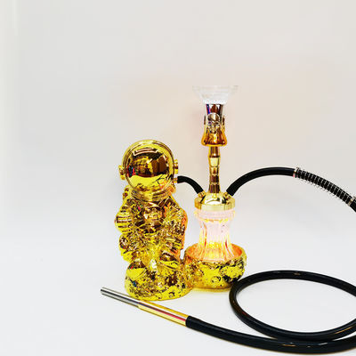 樹脂38CM フーカデザイン ゴールド ホワイト アルミ 1ホース LEDライト付き