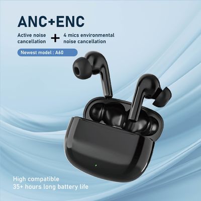 低遅延 ANC ENC とデジタルディスプレイのプライベートモールドワイヤレス HiFI イヤード