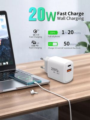 スマートウォッチと複数の電話のための20WPD高速充電アダプタ A C電源ソケット ホーム