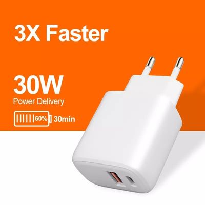 EUプラグ30WAC充電器 PDアダプタ ラップトップ/プロジェクター用