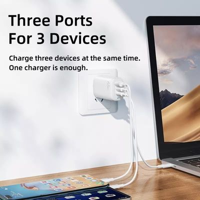 65W GaN 3ポート USB Type-c トラベルアダプター