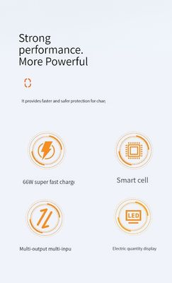 PD電源充電器 ポータブル電源 22.5W 携帯電話用 デバイス用 10000mAh