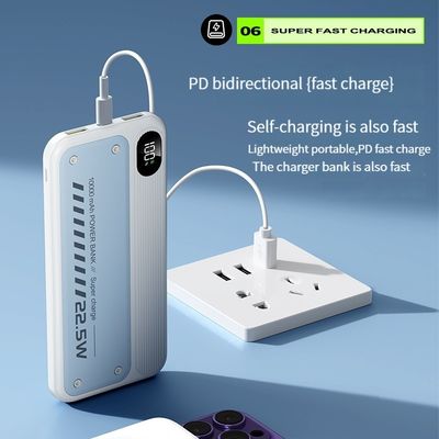 10000mAh パワーバンク 22.5W スマホ屋外用の携帯電源
