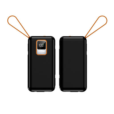 屋外用 10000mAh TCポート ミニ 22.5W ケーブルと実容量付き 急速充電電池