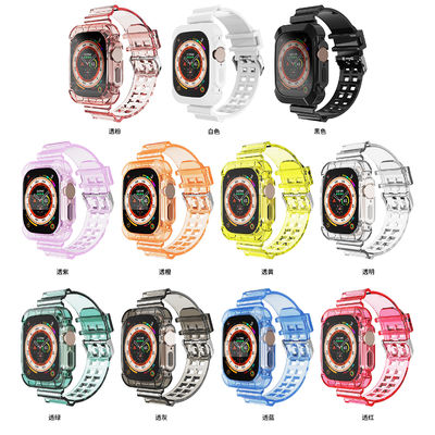 I Watch 2 3 4 5 6 7 8 9 SE 11色 スマートウォッチ用透明帯