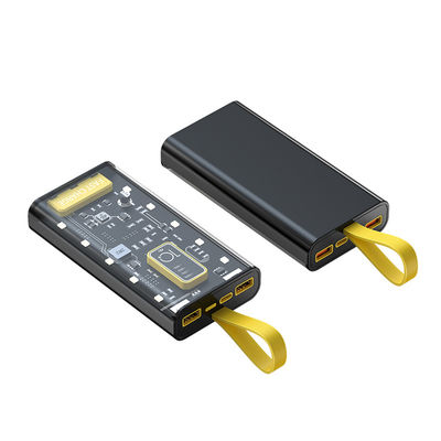 TYPE-C 入力インターフェース パワーバンク 透明性 10000mAh モバイル電源 iPhone 15 14