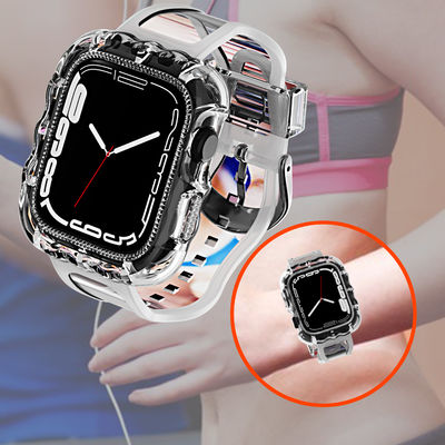 Apple Watch 7 の 6 色 TPU ループ 交換 スポーツ バンド と 格安