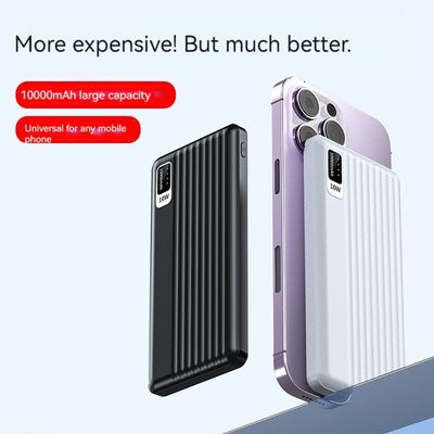 10W出力 マイクロUSB入力インターフェイス 超スリム 10000mah パワーバンク iPhone 15