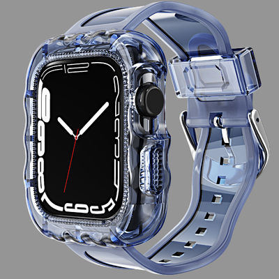 Apple Watch 7 の 6 色 TPU ループ 交換 スポーツ バンド と 格安