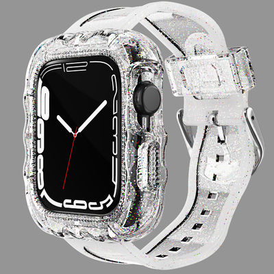 Apple Watch 7 の 6 色 TPU ループ 交換 スポーツ バンド と 格安