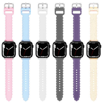 Apple Watch 45mm クリア・グリッター・レイス ダイヤモンド・交換バンド
