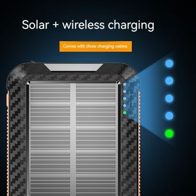 リポリマー電池 太陽光発電機 10000mAh iPhone 15 無線充電と屋外