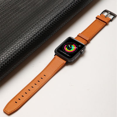 本物の革のスマートウォッチストラップ iWatch 38mm 40mm 42mm 44mm 45mm 100%