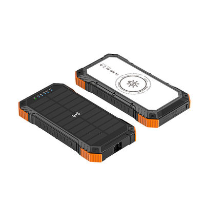 急速充電サポート 防水 20000mah 太陽光パネル 屋外活動用 パワーバンク