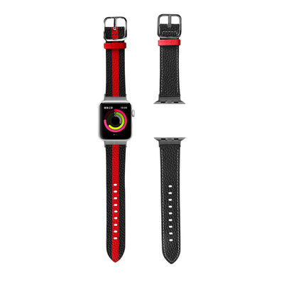 OEM ODM ダブルサイドバンド Apple Watch バンド用の革腕時計バンド 38 40 41 42 44 45mmストラップ