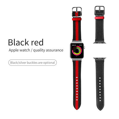 OEM ODM ダブルサイドバンド Apple Watch バンド用の革腕時計バンド 38 40 41 42 44 45mmストラップ