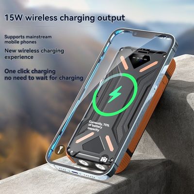 ワイヤレス 15W/USB 22.5W アウトプット 太陽電池 20000mAh 携帯電話 スマートフォン