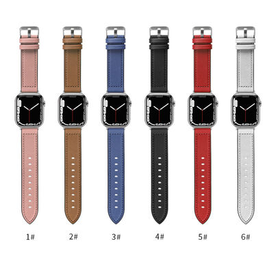 22mm シリコン革の腕時計ストラップ iWatchシリーズ 6 5 4 3 2 1 SE