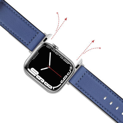 22mm シリコン革の腕時計ストラップ iWatchシリーズ 6 5 4 3 2 1 SE