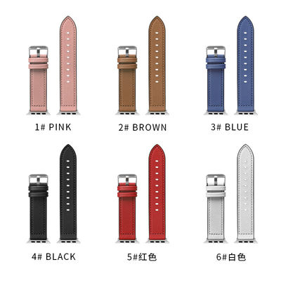 22mm シリコン革の腕時計ストラップ iWatchシリーズ 6 5 4 3 2 1 SE