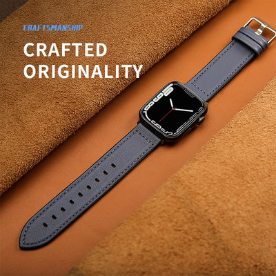 22mm シリコン革の腕時計ストラップ iWatchシリーズ 6 5 4 3 2 1 SE
