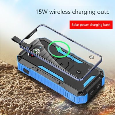 ワイヤレス充電 屋外電源バンク3万mAh 22.5Wのソーラーパネルと高容量