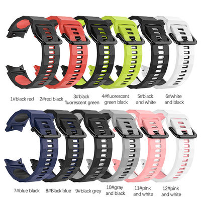 Samsung Galaxy Watch 5 Pro用のカスタムダブルカラーシリコンウォッチバンド