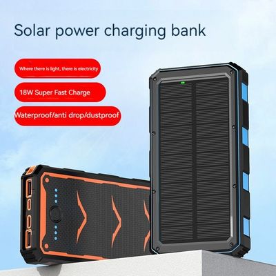 22.5W出力 太陽光モバイル充電器 スマートフォン用 20000mAh 無線充電電池