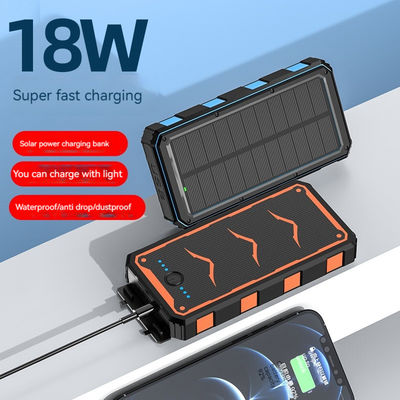22.5W出力 太陽光モバイル充電器 スマートフォン用 20000mAh 無線充電電池