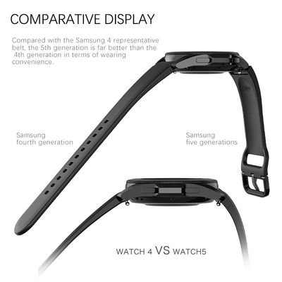 Samsung Galaxy Watch 5 40mm 44mm シリコンストラップ 双面デザイン帯 幅20mm