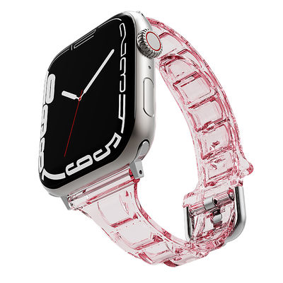 6色 柔らかく快適なシリコン腕時計ストラップ Apple Watch Series 7 41mm 45mm