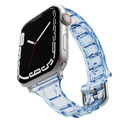 6色 柔らかく快適なシリコン腕時計ストラップ Apple Watch Series 7 41mm 45mm