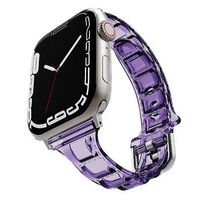 6色 柔らかく快適なシリコン腕時計ストラップ Apple Watch Series 7 41mm 45mm