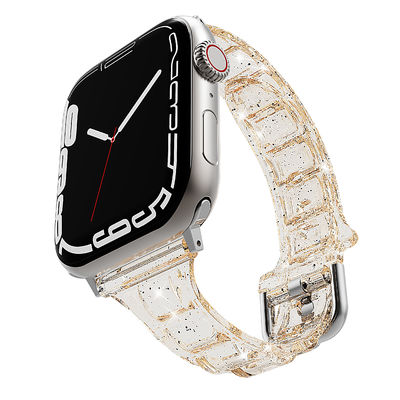 6色 柔らかく快適なシリコン腕時計ストラップ Apple Watch Series 7 41mm 45mm
