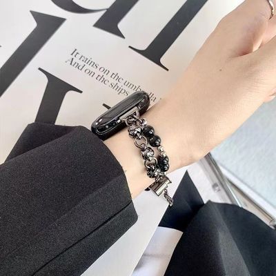 プライベート・モールド IWatch 8 7 6 5 4 3 SE ファッション・パールベルト スマートウォッチ ストラップ