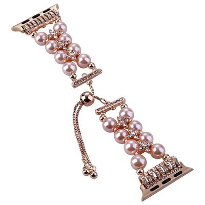 OEM ODM 女性 金属ダイヤモンド 宝石 ブレスレット 腕帯 ファッション 手作り 時計ストラップ iWatchシリーズ 8 7 6 5 4 3 2 1