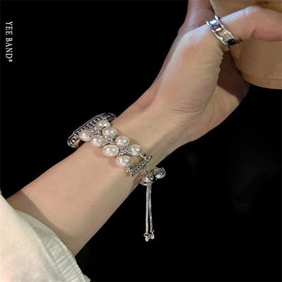 OEM ODM 女性 金属ダイヤモンド 宝石 ブレスレット 腕帯 ファッション 手作り 時計ストラップ iWatchシリーズ 8 7 6 5 4 3 2 1